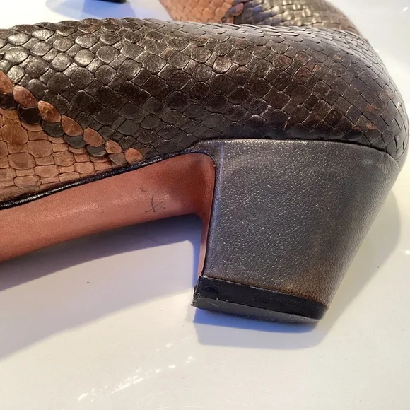 Stephane Kelian Brown and Tan Woven Heels - Picture 6 of 9